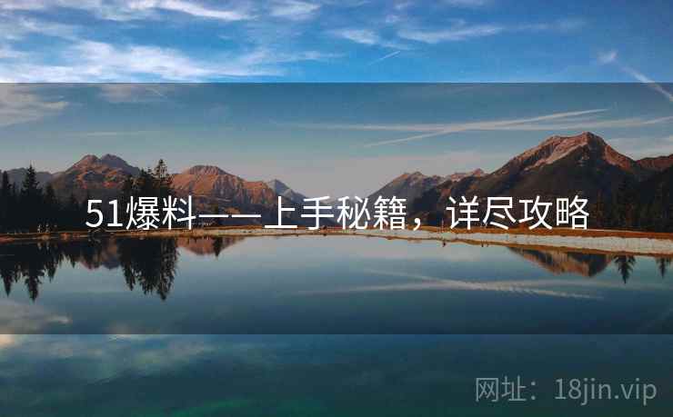 51爆料——上手秘籍，详尽攻略