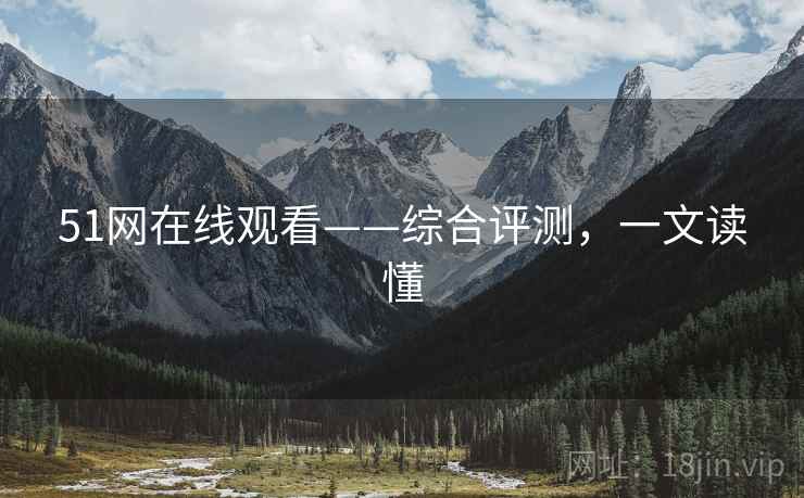 51网在线观看——综合评测，一文读懂