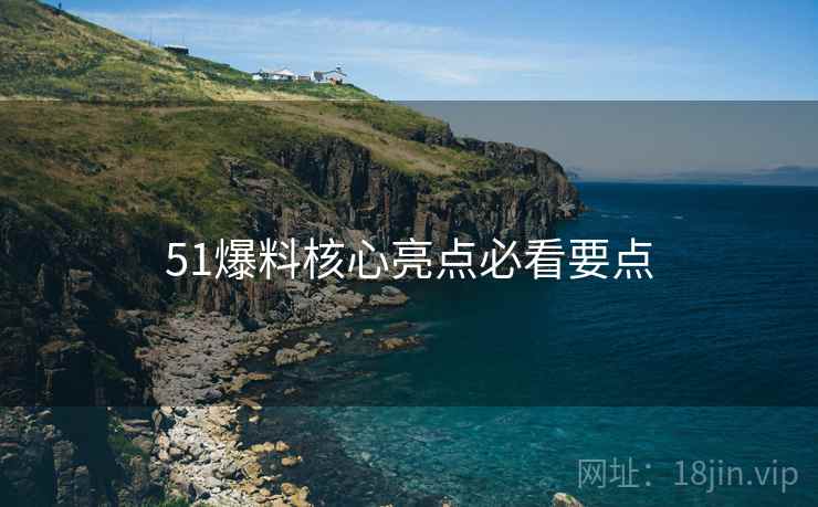 51爆料核心亮点必看要点