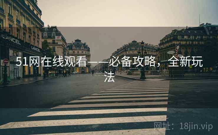 51网在线观看——必备攻略，全新玩法
