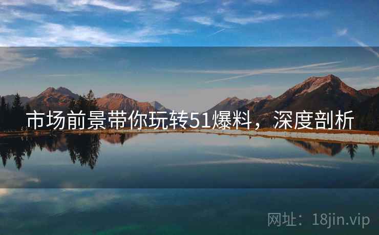 市场前景带你玩转51爆料，深度剖析